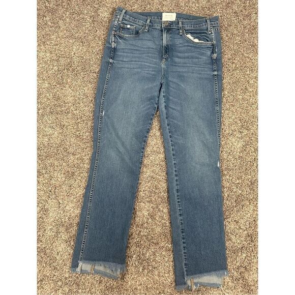 McGuire Denim Lido High Rise Step Hem Jeans Women’s 30 Slim Straight Denim - Picture 5 of 13